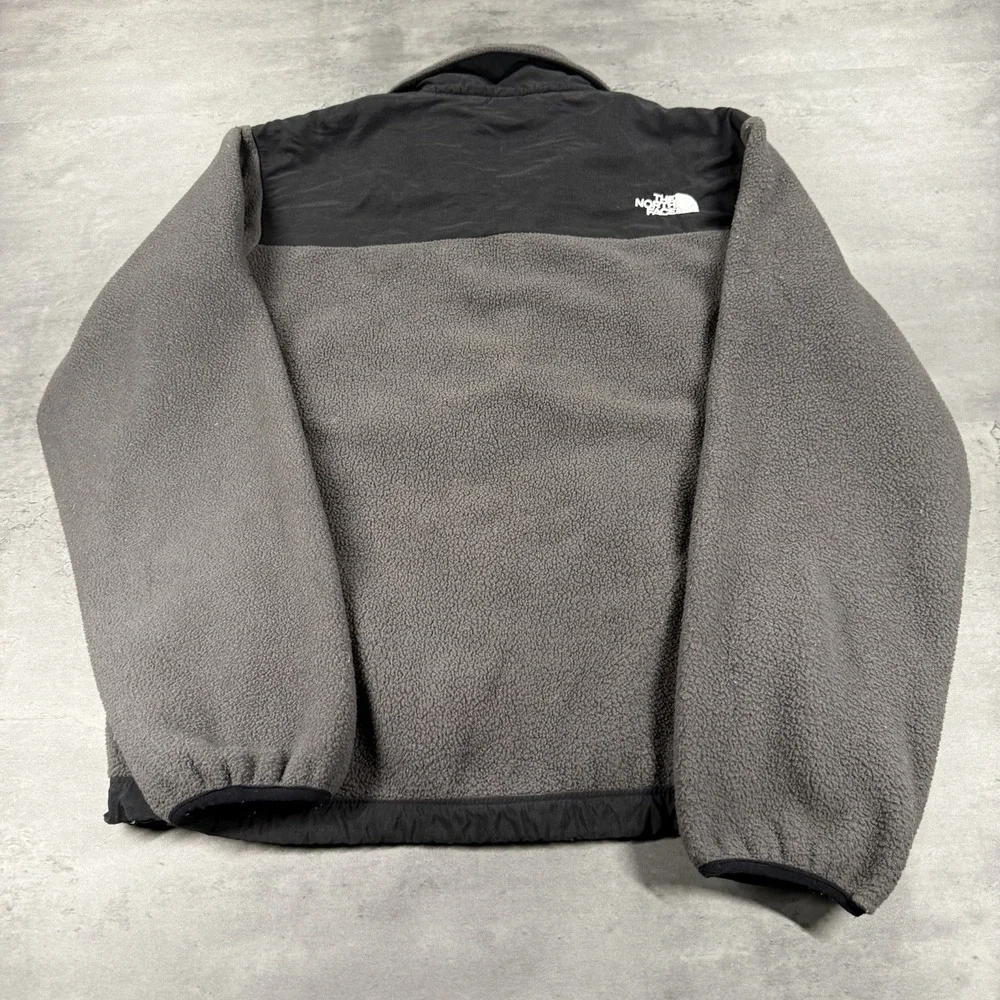 The North Face Jacket Girls M Gray Fleece Outdoors Hiking‎ Denali Camping Youth